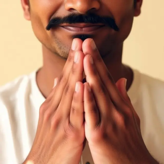 Anjali Mudra demonstration