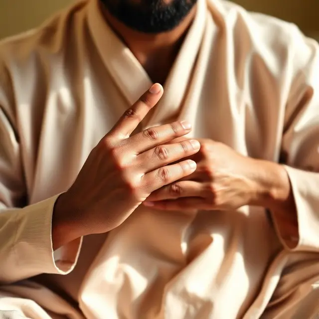 Dhyana Mudra demonstration