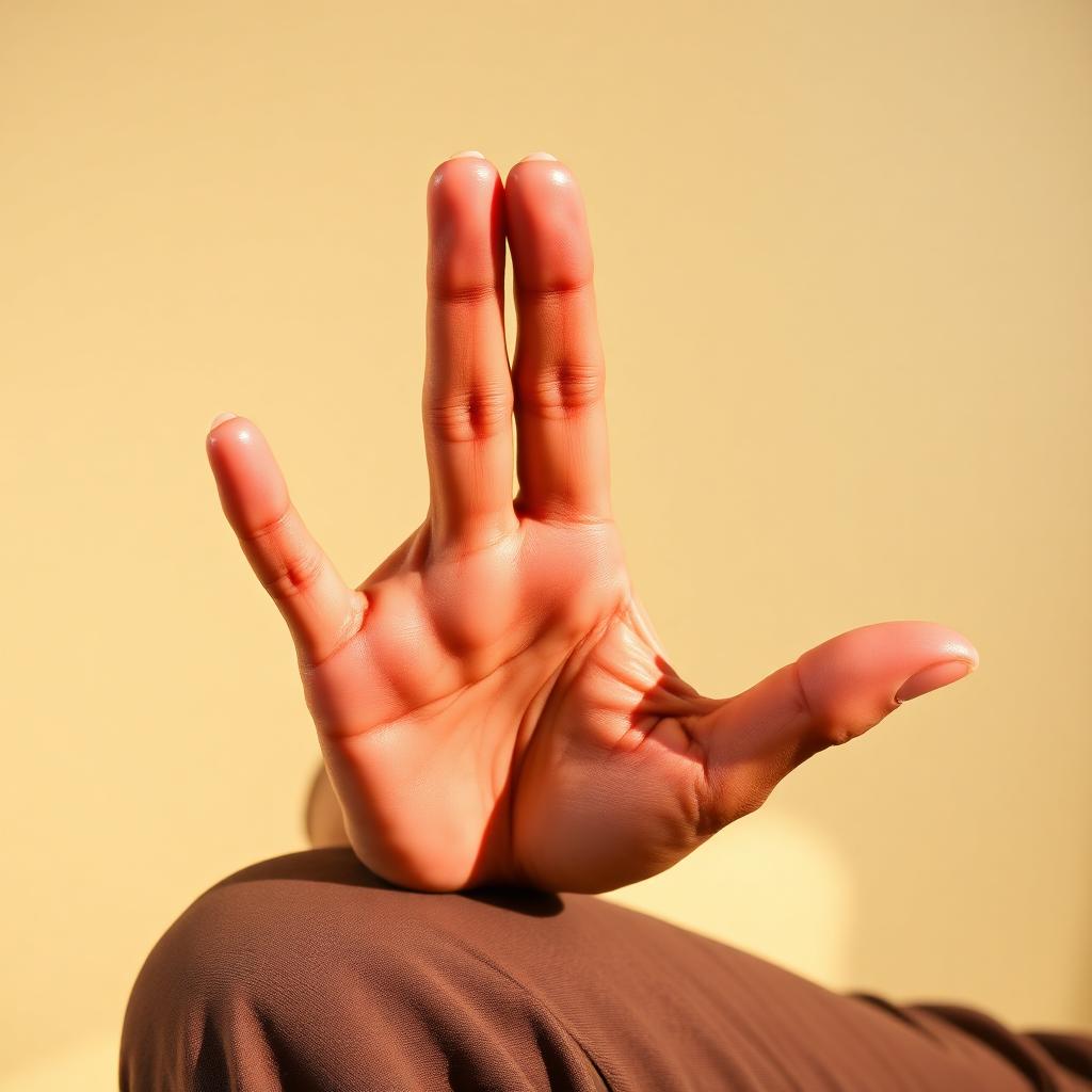 Gyan Mudra demonstration