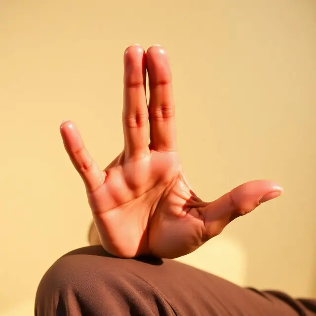Gyan Mudra demonstration